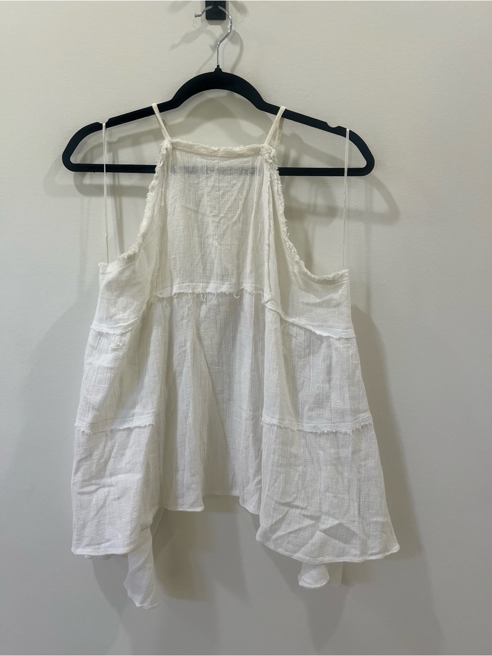 Zara White Flowy Halter Camisole